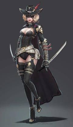 動漫游戲女騎士角色壁紙藝術鑒賞